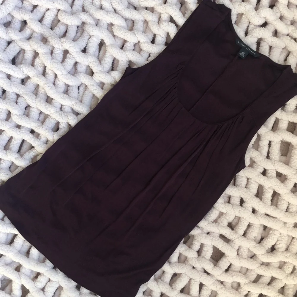 Banana Republic Tank Blouse XS - Purple/Eggplant - Picture 2 of 11
